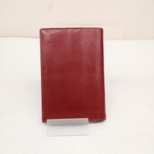HERMES Agenda Cover Red Leather Notebook Planner R Stamp Women Authentic