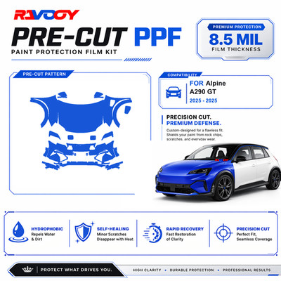Precut PPF Clear Bra Kit For Alpine A290 GT 2025-2026 Paint Protection Film TPU