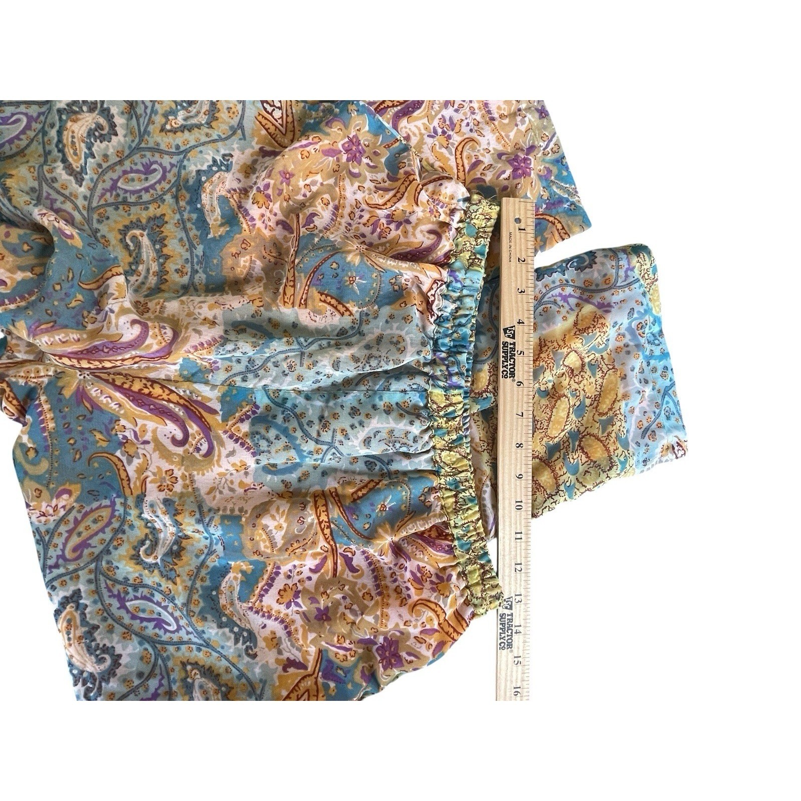 Sacred Threads Mixed Media Patchwork Pull-On Wide… - image 7