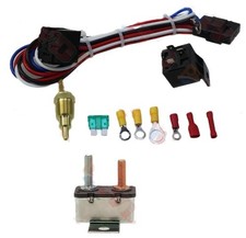 New Electric Cooling Fan Thermostat Relay Kit Sensor Temperature Switch Wiring New Electric Cooling Fan Thermostat Relay Kit Sensor Temperature Switch Wiring