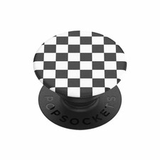 Popsocket Grip & Stand - Checkered Pattern Black White Phone Holder POPGRIP