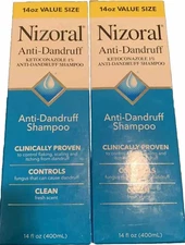 NEW - 2 Pack Nizoral Value Size Anti-Dandruff Shampoo - 28oz Total