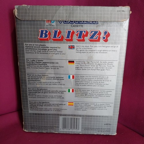 Vectrex Blitz! Cartridge, Manual, Overlay & Box GCE Milton Bradley 1982 - Picture 10 of 10