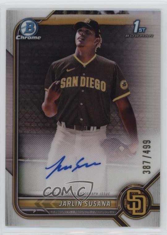 2022 Bowman Chrome Prospect Refractor 387/499 Jarlin Susana #CPA-JSA Auto 1n8a