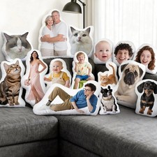 Personalized Photo Hug Cushion - Unique Pet Shaped Dog Picture Keepsake Gift