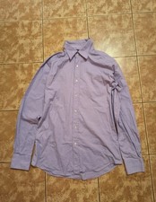 Dolce & Gabbana Gold Dress Shirt Men's XL 17 / 43 EU Purple Long Sleeve