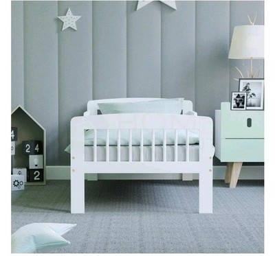 Weiß Kleinkind Holz Bettgestell Kinder Junior Bettgestell Schlafzimmer Möbel