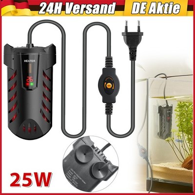 25W Mini Aquarium Heizstab Heizung Aquariumheizung mit LED-Digitalanzeige