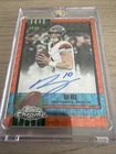 2025 Topps Chrome Bo Nix 1990 Topps Football Autographs (RAW)