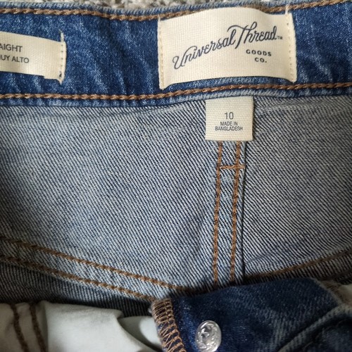 Jeans filo universale NUOVI vita più alta bottoni dritti davanti taglia 10 reg - Foto 6 di 7