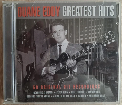 DUANE EDDY - GREATEST HITS - inc PETER GUNN, RAMROD, REBEL ROUSER - 2 CD (R`n`R)