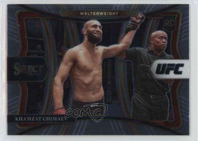 2021 Panini Select UFC Premier Level Khamzat Chimaev #162 Rookie RC 1b8