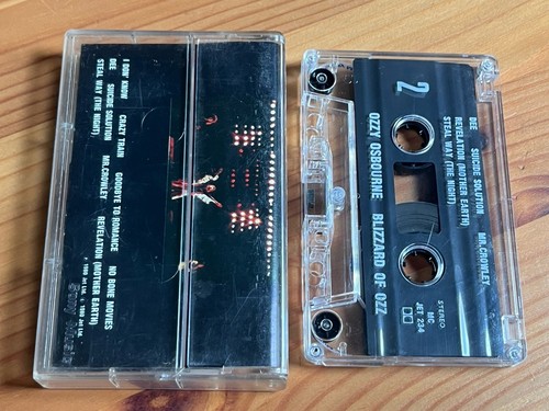 Ozzy Osbourne Blizzard of Ozz Cassette Tape (Sony Music TH 1980) Heavy Metal 80s - Picture 2 of 3