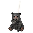 Funny Black Bear Toilet Brush Holder Set for Bathroom Décor - Novelty and Res...