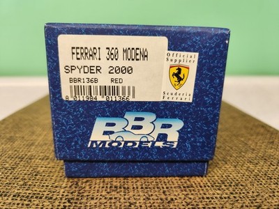BBR  MODELS  1/43  FERRARI 360 MODENA SPYDER 2000 RED