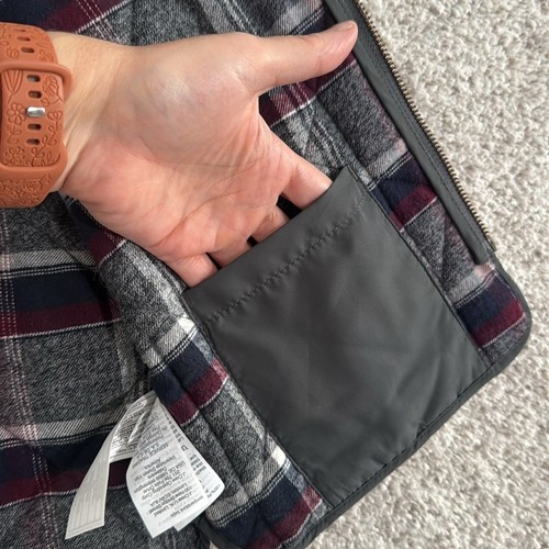 J. Crew Men's Quilted Vest Gray Plaid - XS - Picture 6 of 10