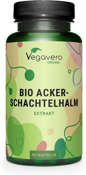 Vegavero Ackerschachtelhalm Extrakt Hochdosiert (90 Kapseln) - 1000 Mg Zinnkraut-image