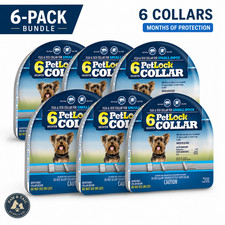 PetLock Flea Tick Collar Small Dogs 6 Months Protection 6-Pack