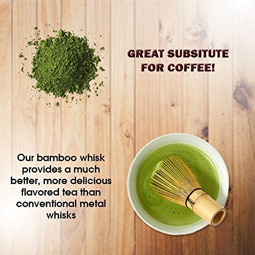  Matcha Whisk Set - (Chasen), Traditional Scoop (Chashaku), Tea Bamboo Whisk