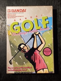 Bandai Golf: Challenge Pebble Beach (Nintendo NES, 1989) Box & Manual [NO GAME]
