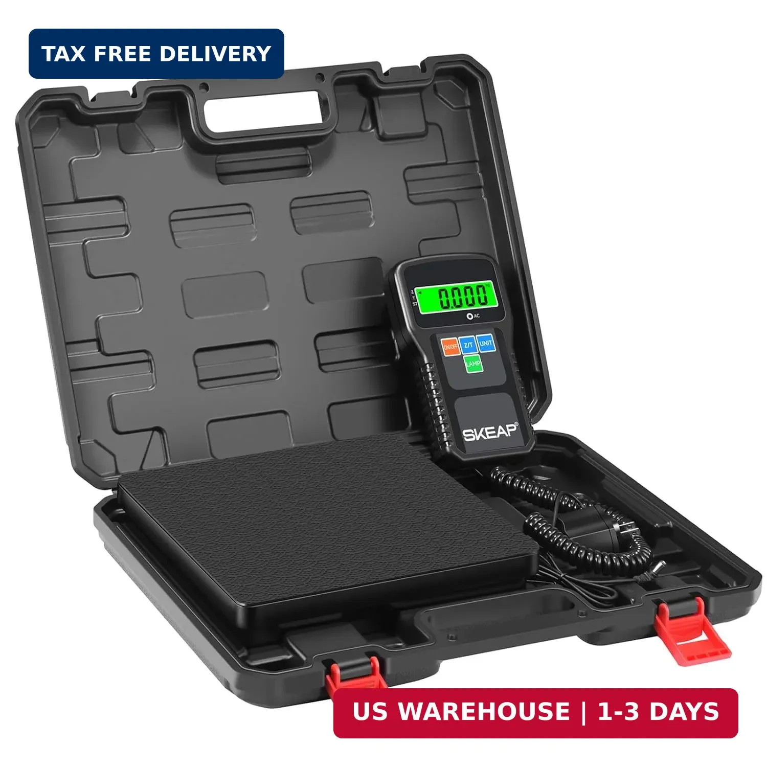 SKEAP Refrigerant Scale - 0.01lbs High Precision HVAC Scale with Wired Remote Co