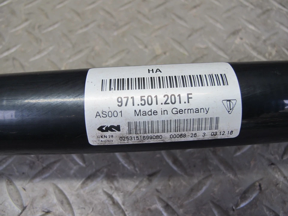 17-23 PORSCHE PANAMERA 971 AWD REAR LEFT OR RIGHT AXLE SHAFT 971501201F - Image 3 of 4