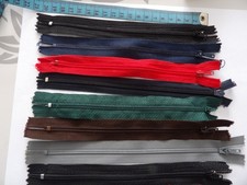 Lot de 8  fermetures à glissière 20 cm-
