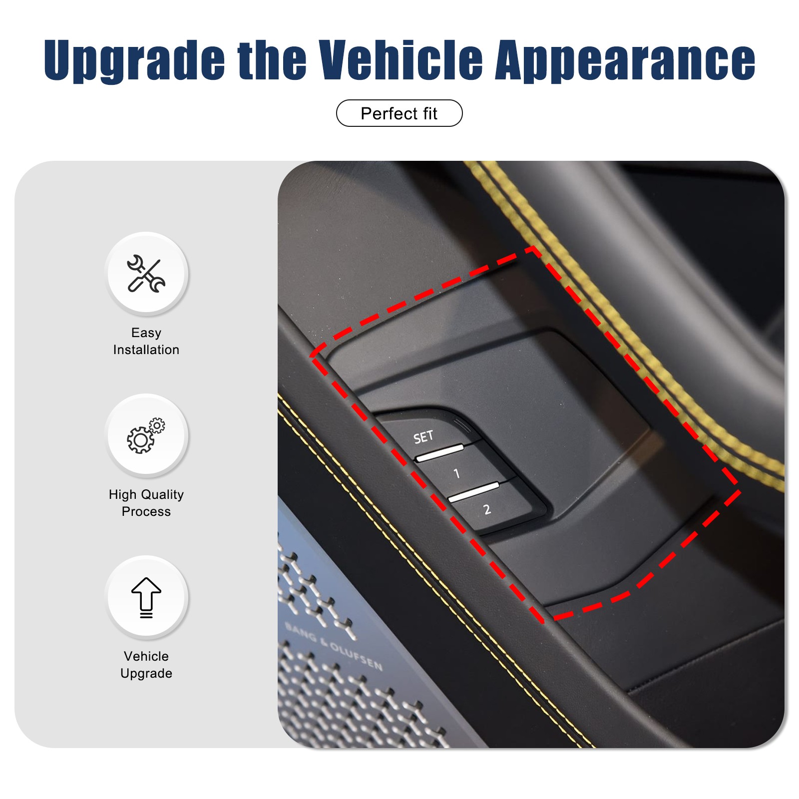 Real Carbon Fiber Rear Tail Door Switch Cover Trims For Lamborghini Urus 2018-21