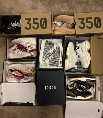 Nike adidas Dior Balenciaga High Top Multicolor Lace Up Men's Sneaker Collection