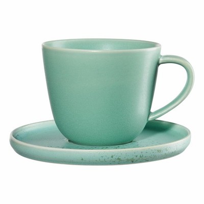 ASA Selection coppa Kaffeetasse mit Unterer Kaffee Tasse 250 ml Minto Grün