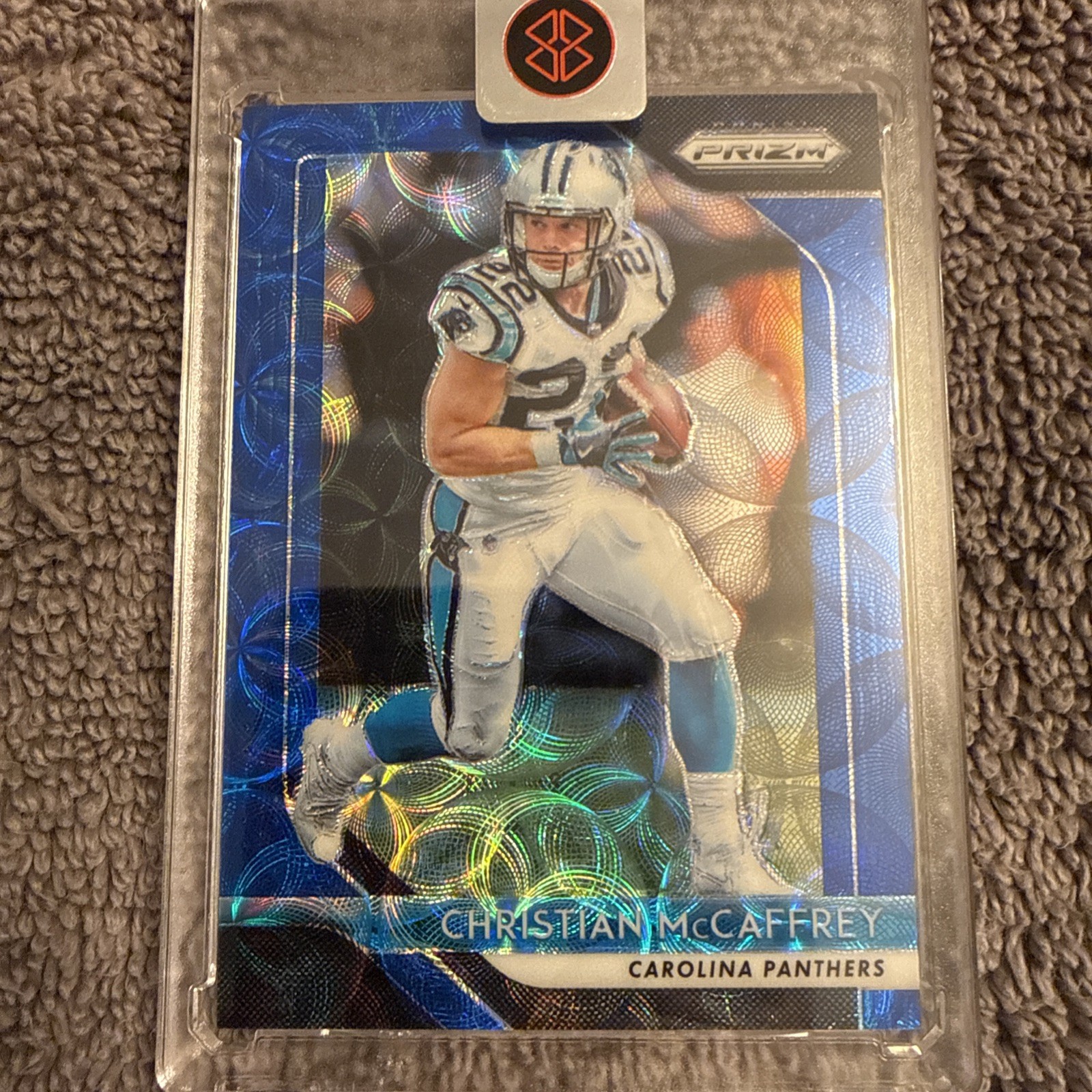 2018 Panini Prizm - Christian McCaffrey #172 Blue Scope Prizm /99