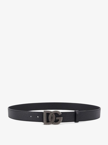DOLCE&GABBANA Black Leather Belt New & Authentic