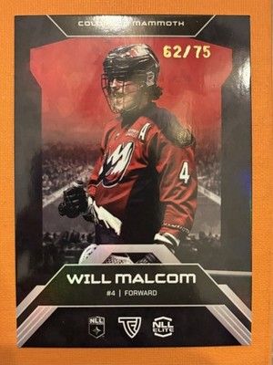 2026 TFL NLL Elite Lacrosse Will Malcom 62/75 Colorado Mammoth
