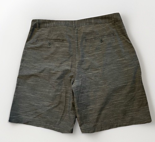 PARADISE COLLECTION Men's Charcoal Gray Striped 10 " Inseam Golf Shorts Sz 38 - Picture 8 of 8