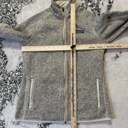 Patagonia Better Sweater Womens Size Medium gray Full Zip Fleece Worn Wear - Picture 4 of 9
