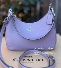 NWT Coach Teri Hobo Bag Shoulder/Crossbody Bag In Leather/Silver/Jasmine CV935
