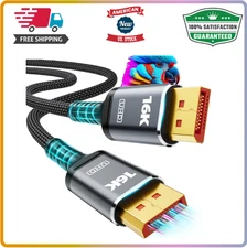 16K Displayport Cable 2.1, [VESA Certified] DP 2.1 Cable 6.6FT-2M, 16K@60Hz...