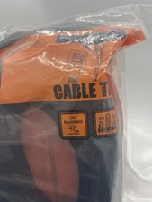 Eletoo 24” Black Cable Tie Zip Ties Heavy Duty 120 Pack High Strength New