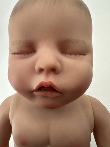 Muñeca bebé niña de silicona completa realista renacida 18 pulgadas "sin marca" - Imagen 7 de 9