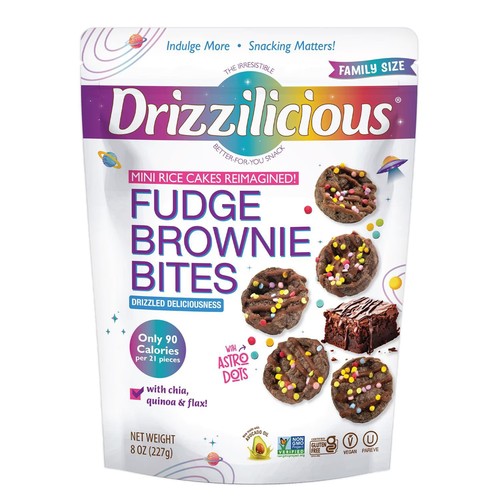 Drizzilicious Fudge Brownie Mini Rice Cakes 8 oz