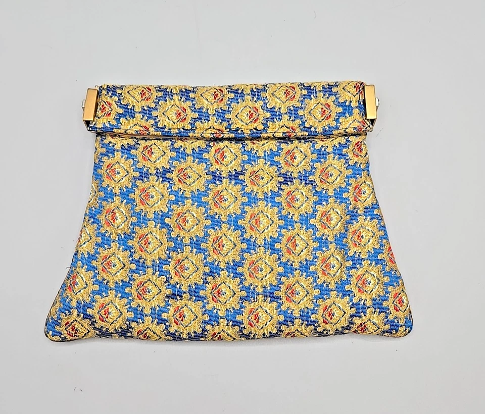 Bolso de mano clutch de noche Art Deco años 50, forro satinado, espejo, bolso cambiador Foto 2 de 4