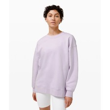 Lululemon Perfectly Oversized Crew Sweatshirt Light Lavender Size 8 Estimated
