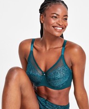 Wacoal Women's Retro Chic Full Figure Underwire Bra Green Size 36H 36 H