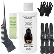 Real BRAZILIAN STRAIGHT Keratin Straightening Treatment Kit Pro Result Keratin