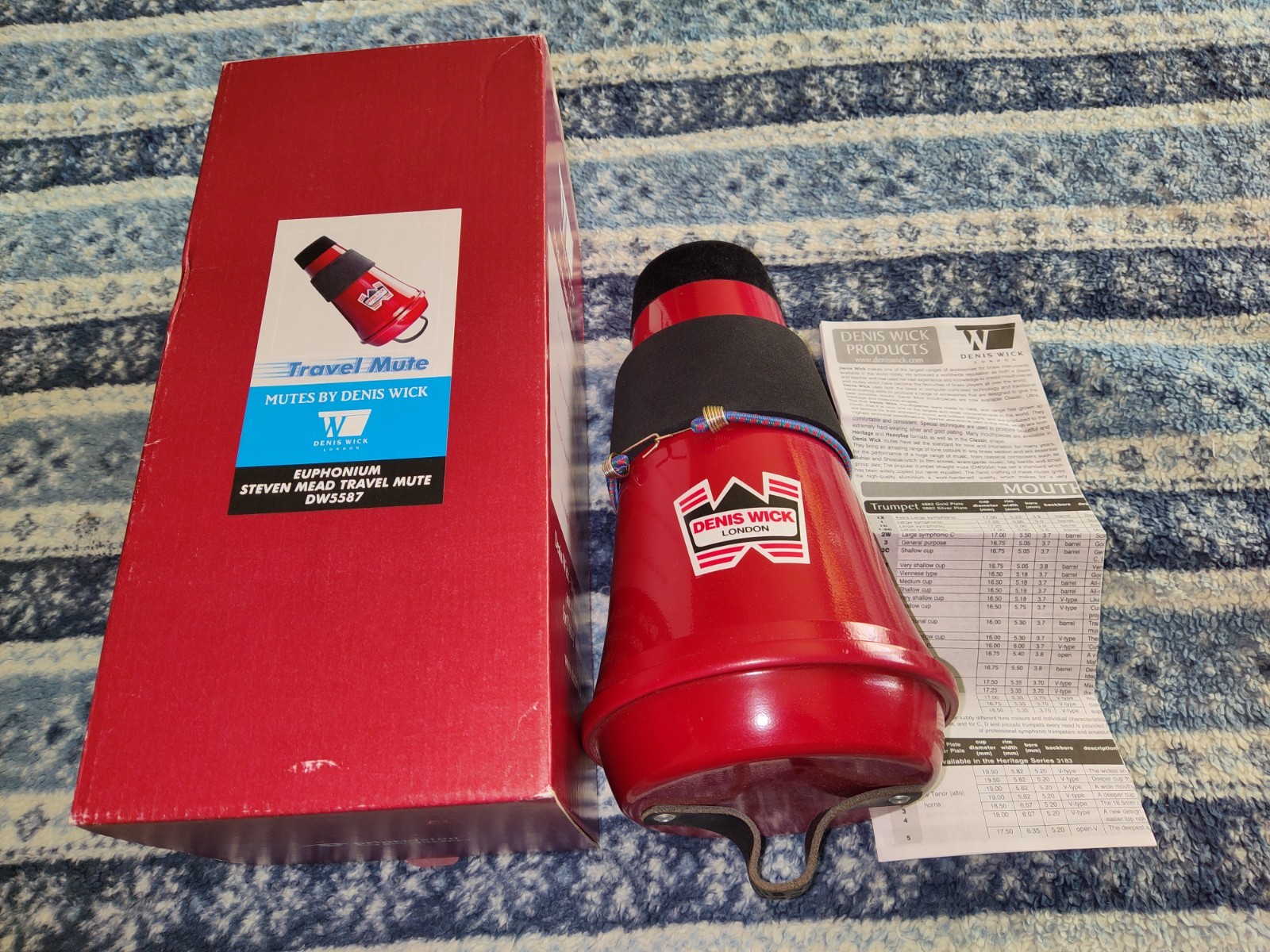 Denis Wick ENGLAND DW5587 Steven Mead Euphonium Travel Mute, Clean! 