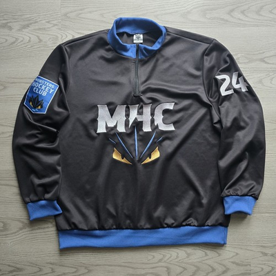 #ad MHC Lake Erie Cleveland Monsters AHL Hockey Club Pullover Sweater Zip Up 2XL $39.99
