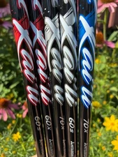 New Mitusbishi Kai'li Red White & Blue Driver Shafts With Grip/Adapter Installed