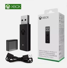Microsoft Xbox One Wireless Controller USB Adapter for Windows 10 11 Game Dongle