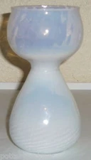 Holmegaard Glass Crystal 6.5" Opalescent Mid-Century Modern Vase Sticker