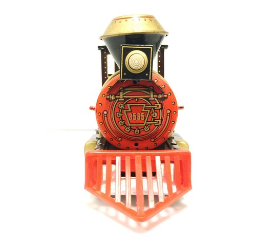 RARA LOCOMOTIVA VINTAGE A BATTERIA MYSTERY ACTION FRONTIER 3535 TRENO DI LATTA - Foto 6 di 12